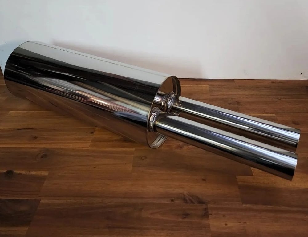 Single Inlet/Twin Exit Stainless Muffler