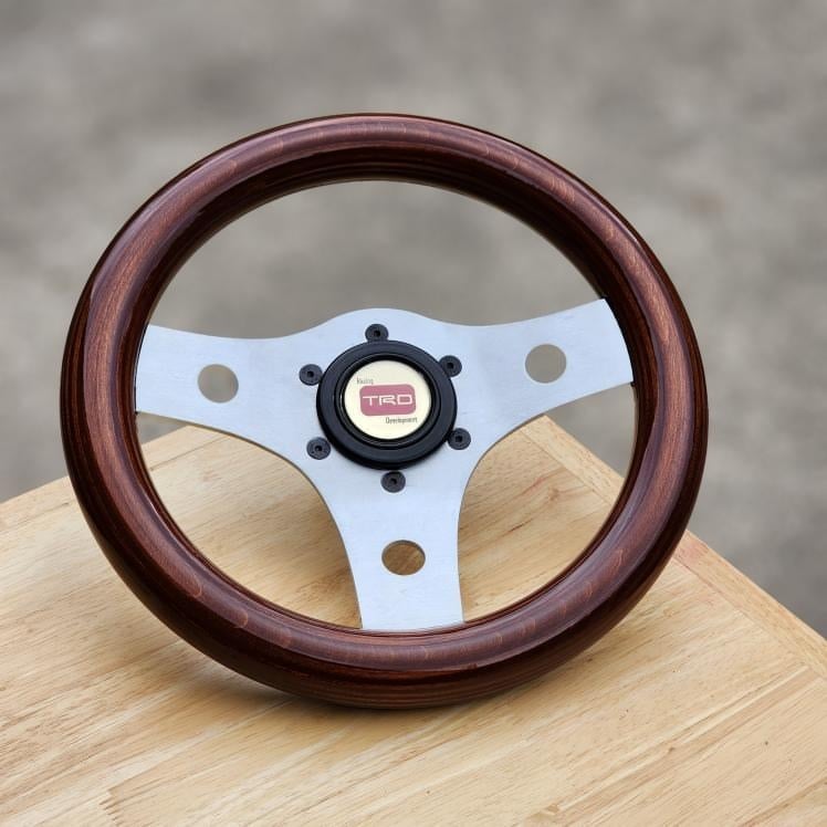 Made To Order Brushed 280mm with Deep Red Wood