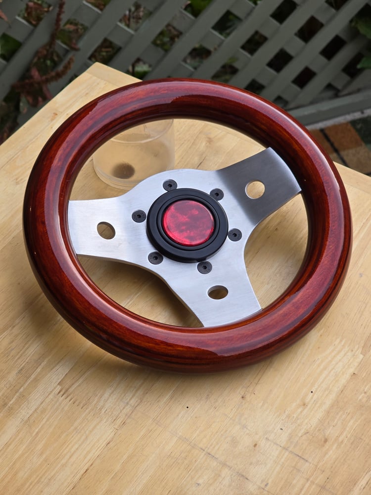 Made To Order Brushed 236mm with Deep Red Wood