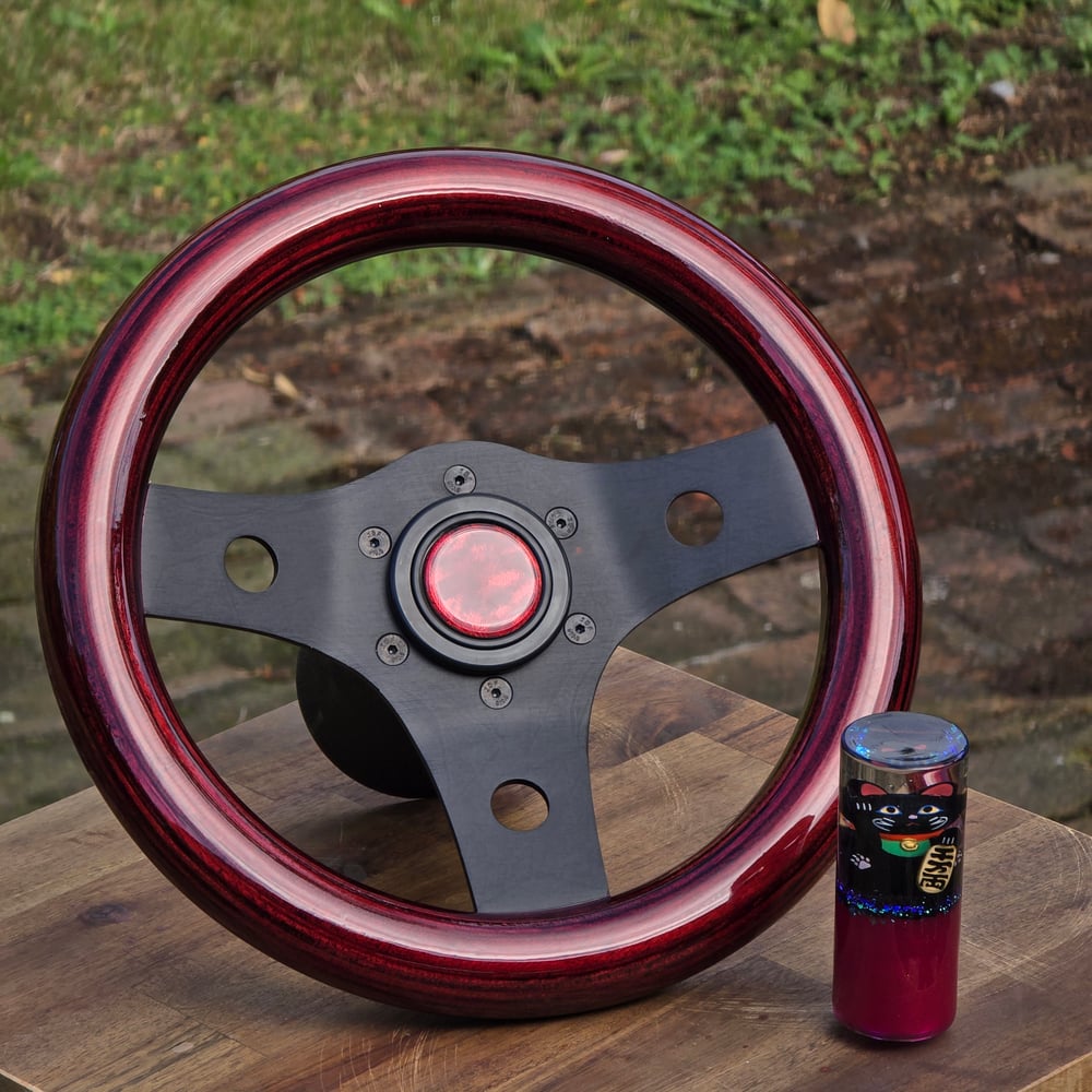 Made To Order Black Original 280mm with Gloss Mahogany Wood