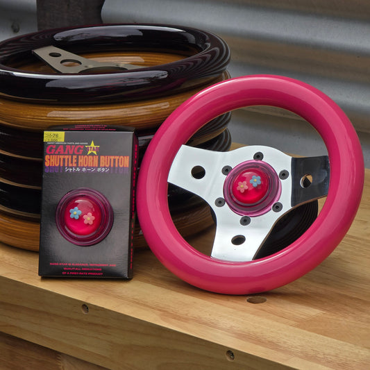 Made To Order Polished 236mm Solid Spoke with Berry pink Wood + horn combo!