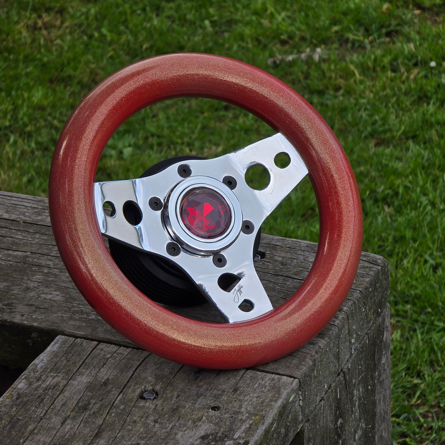 Viper red/gold flake Arrigoni 236mm
