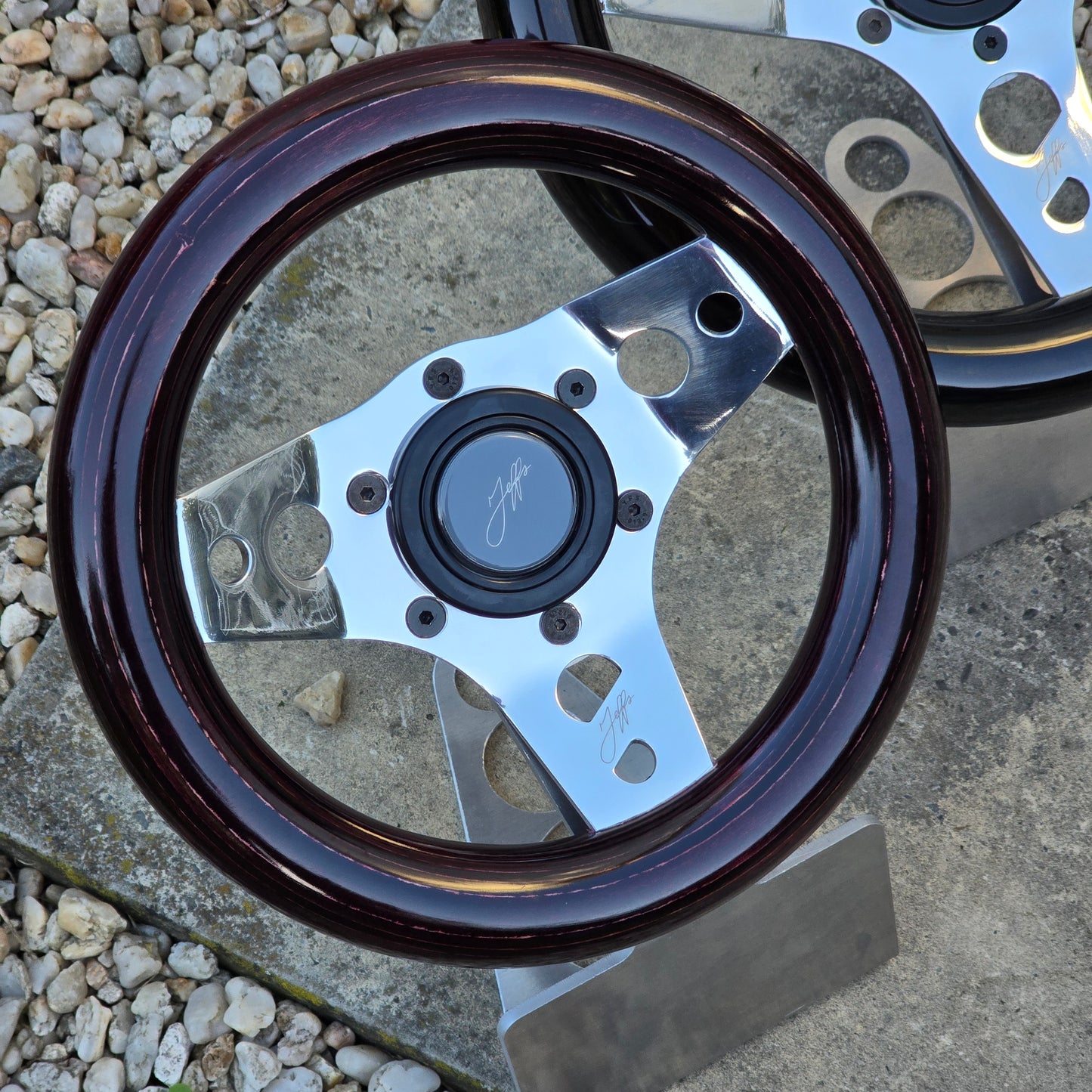 Polished Arrigorni 236mm Gloss Mahogany Wood