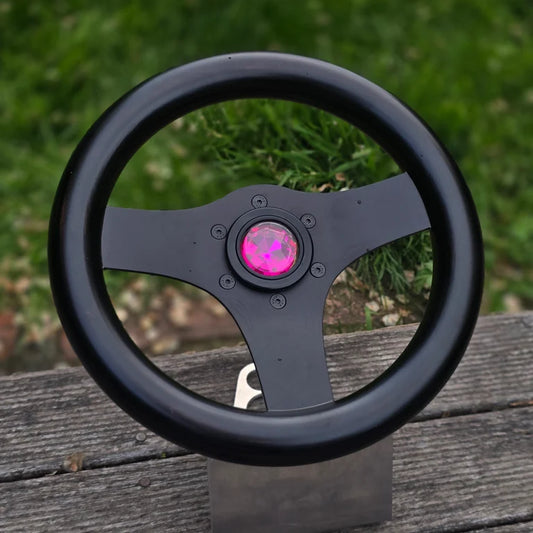 Made to Order Black Solid Spoke 280mm with Black Japan Wood