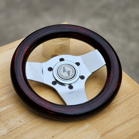 Made To Order Polished Solid Spoke 236mm Mahogany Gloss