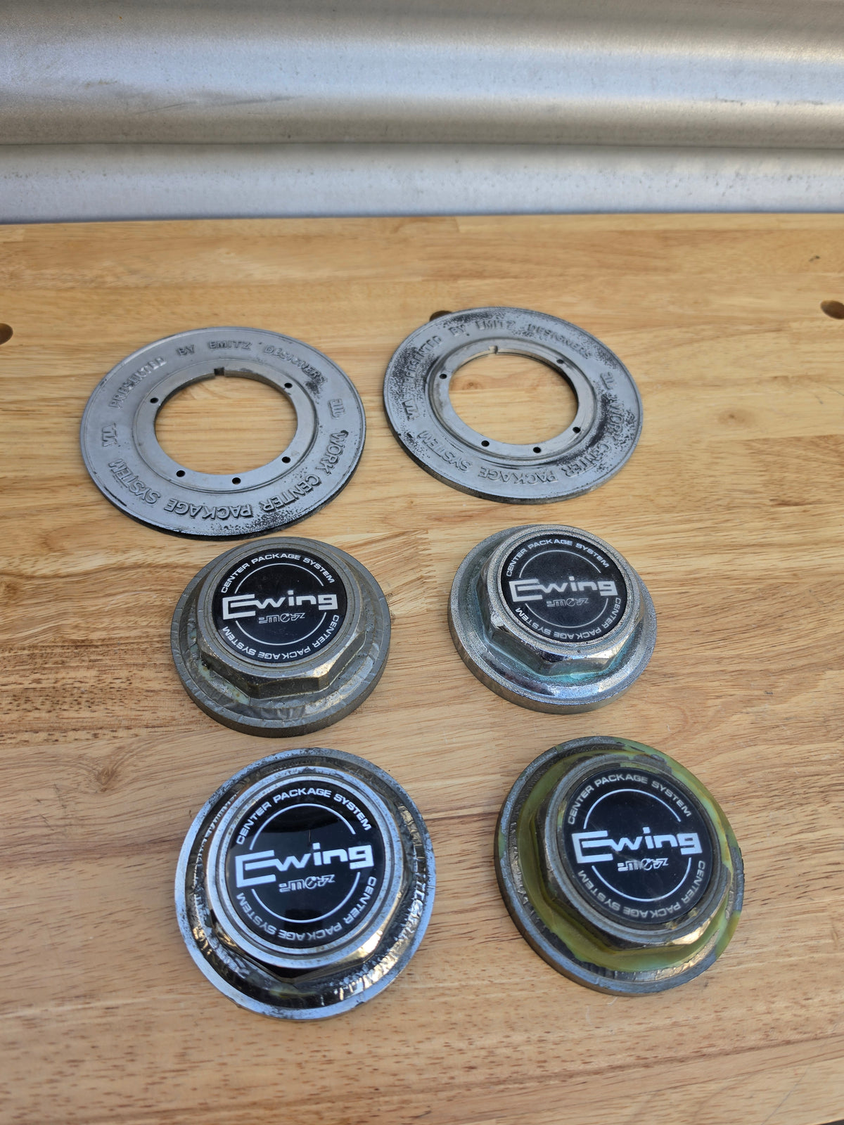 Work Ewing II Center caps and plates