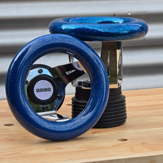 Made to order Royal Blue 184mm fuck handle