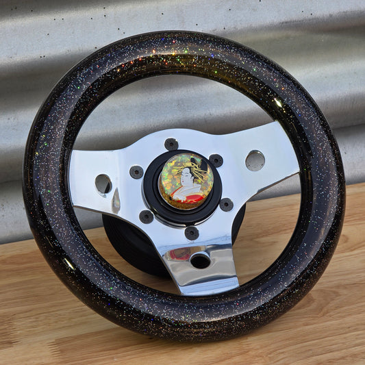 Rainbow flake Black Japan polished 236mm