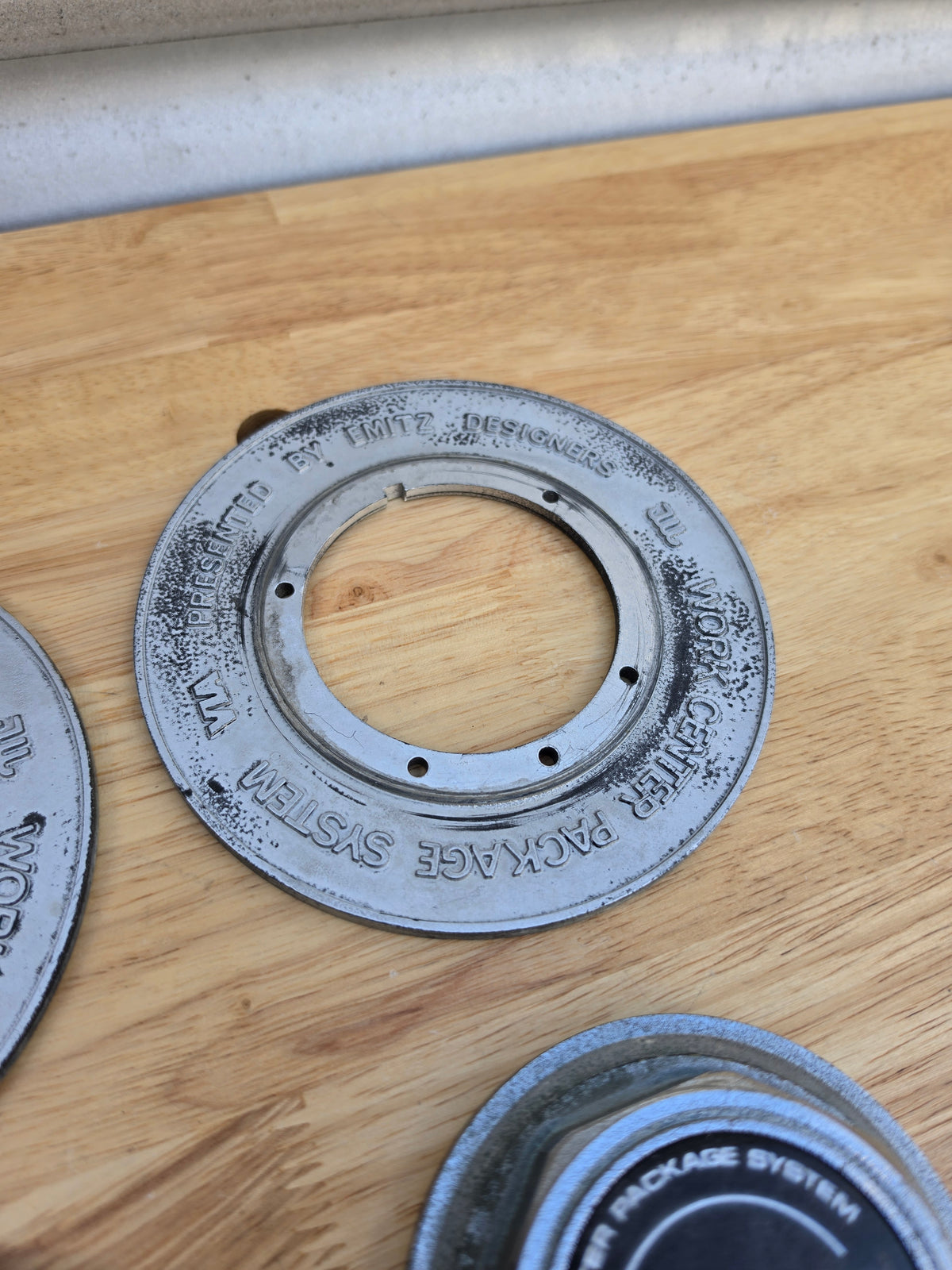 Work Ewing II Center caps and plates