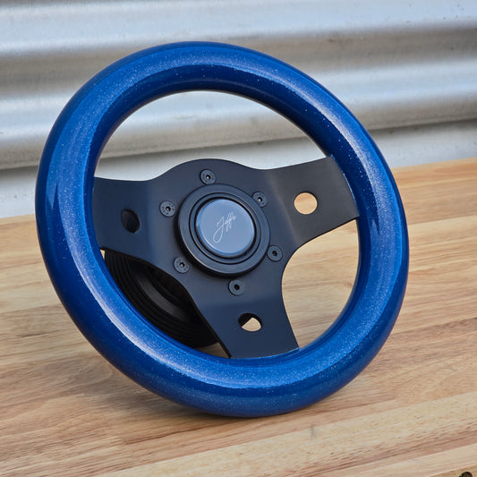 Made to order Black 236mm with Blue/glitter wood