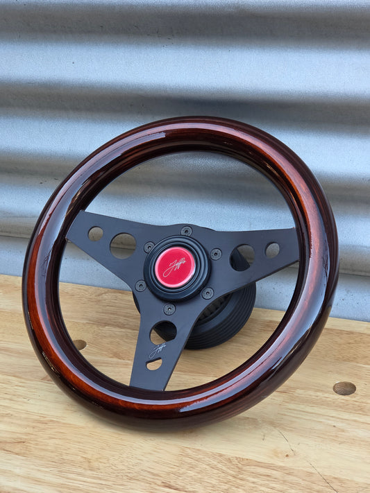 Black Arrigoni 280mm with Jarrah wood tone