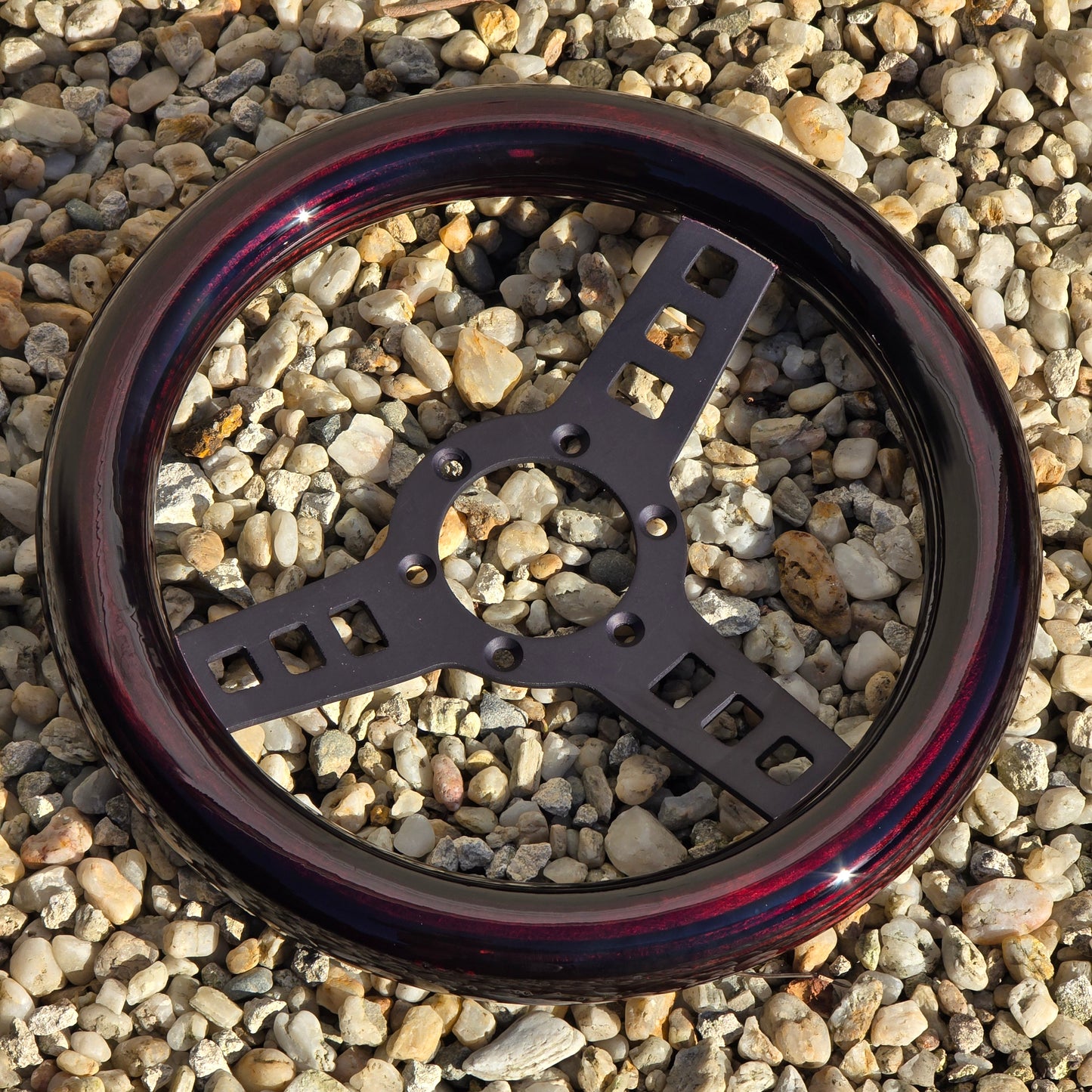 Black competition 280mm with gloss mahogany wood tone