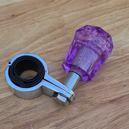 Purple bubble diamond Handle spinner