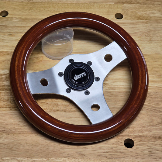 Brushed original 265mm with deep red wood